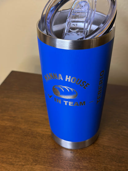 Personalized 20oz Manna House Tumbler – Custom Engraving | Team Gifts | Church Crew Cups
