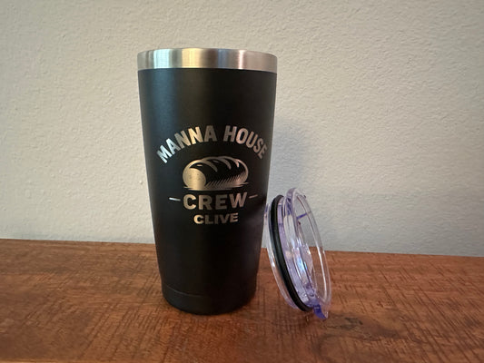 Personalized 20oz Manna House Tumbler – Custom Engraving | Team Gifts | Church Crew Cups