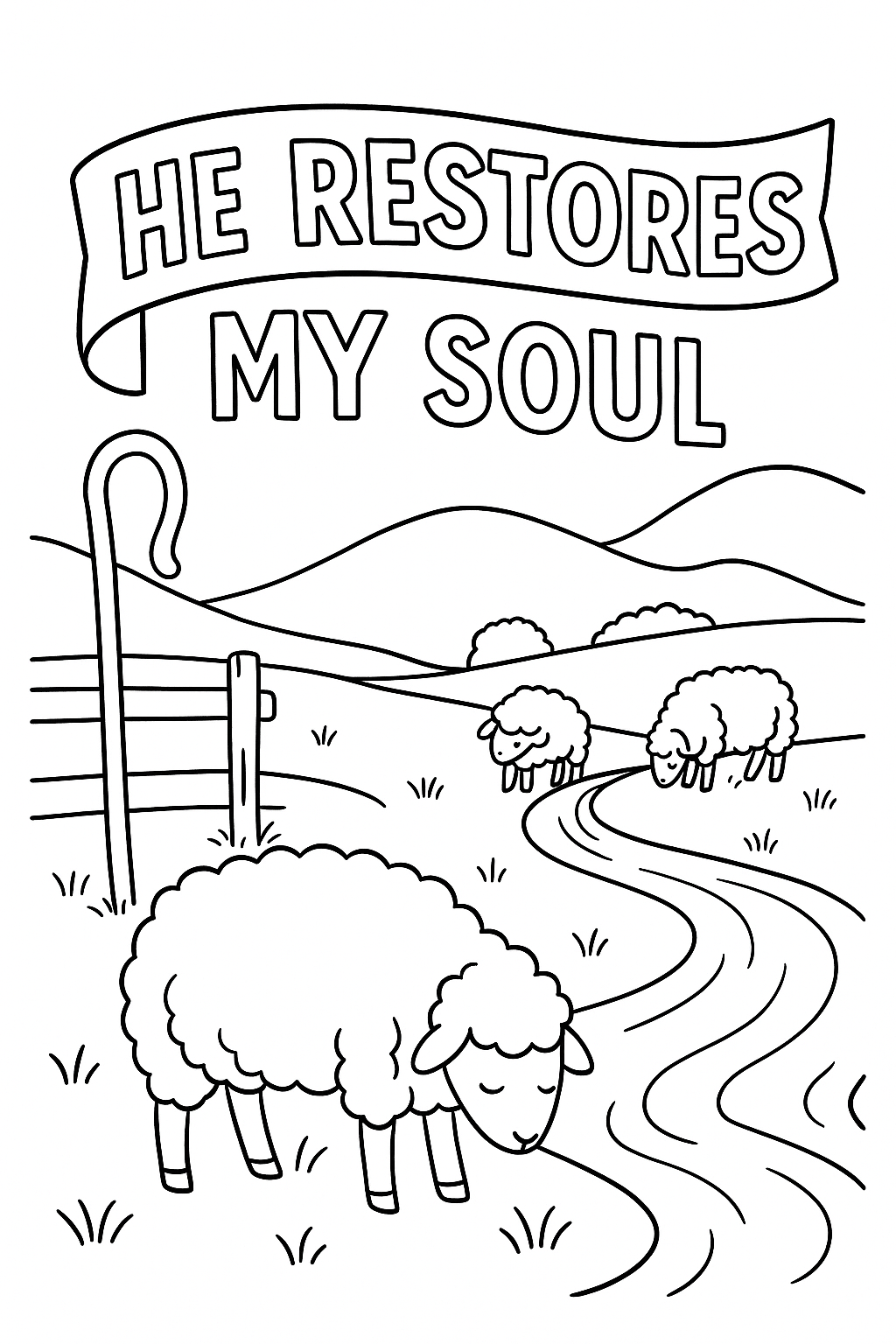 Faith-Filled Affirmations Printable Coloring Book – 24 Scripture-Inspired Pages (Instant Digital Download)
