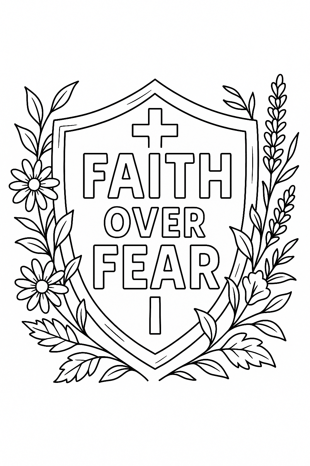 Faith-Filled Affirmations Printable Coloring Book – 24 Scripture-Inspired Pages (Instant Digital Download)