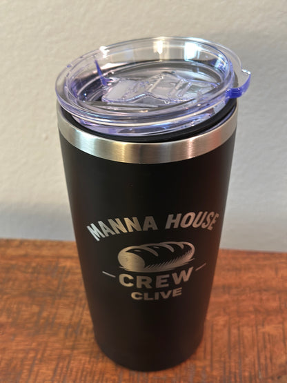 Personalized 20oz Manna House Tumbler – Custom Engraving | Team Gifts | Church Crew Cups
