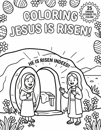 Jesus is Risen! An Easter Coloring Journey
