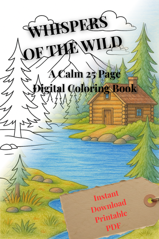 🌿 Whispers of the Wild: A Calming Coloring Book

✨ Digital Download – 25 Printable 8.5x11” Pages