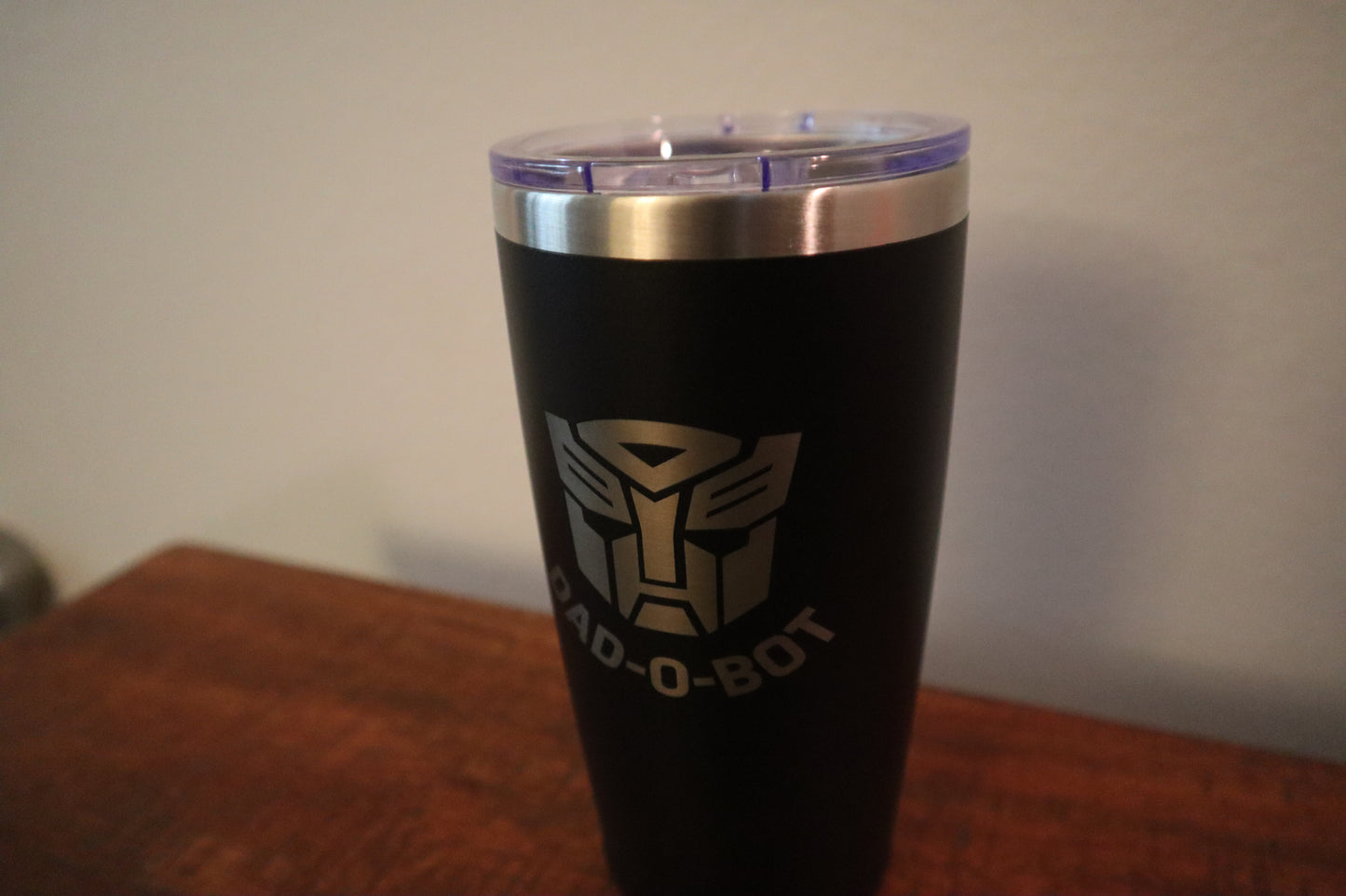 Dad-O-Bot 20oz Anodized Tumbler – Laser Engraved Gift for Dad