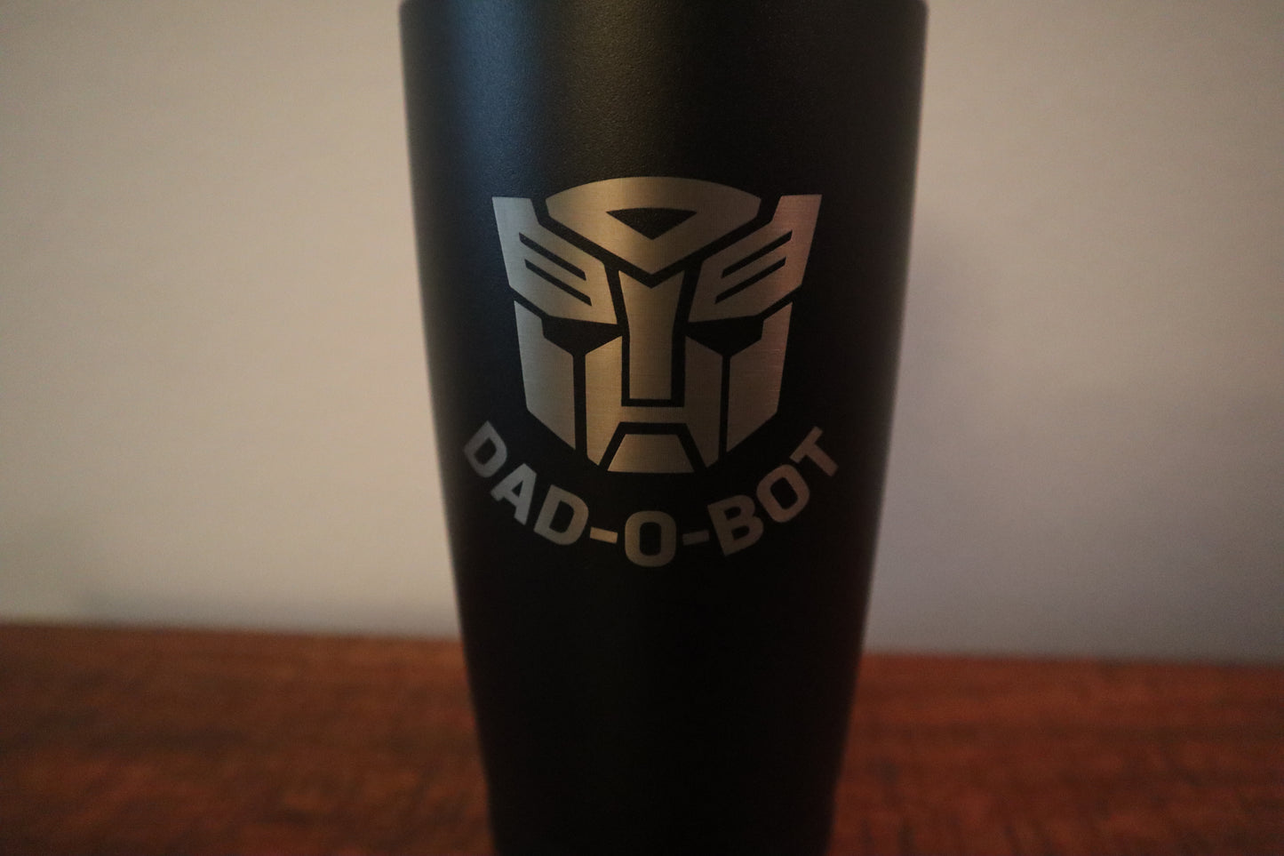 Dad-O-Bot 20oz Anodized Tumbler – Laser Engraved Gift for Dad