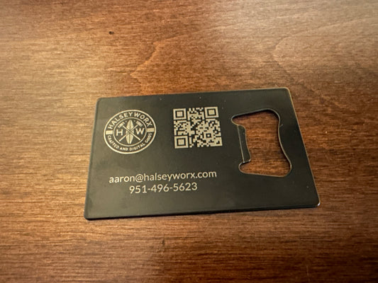 Custom Credit Card Style Bottle Openers