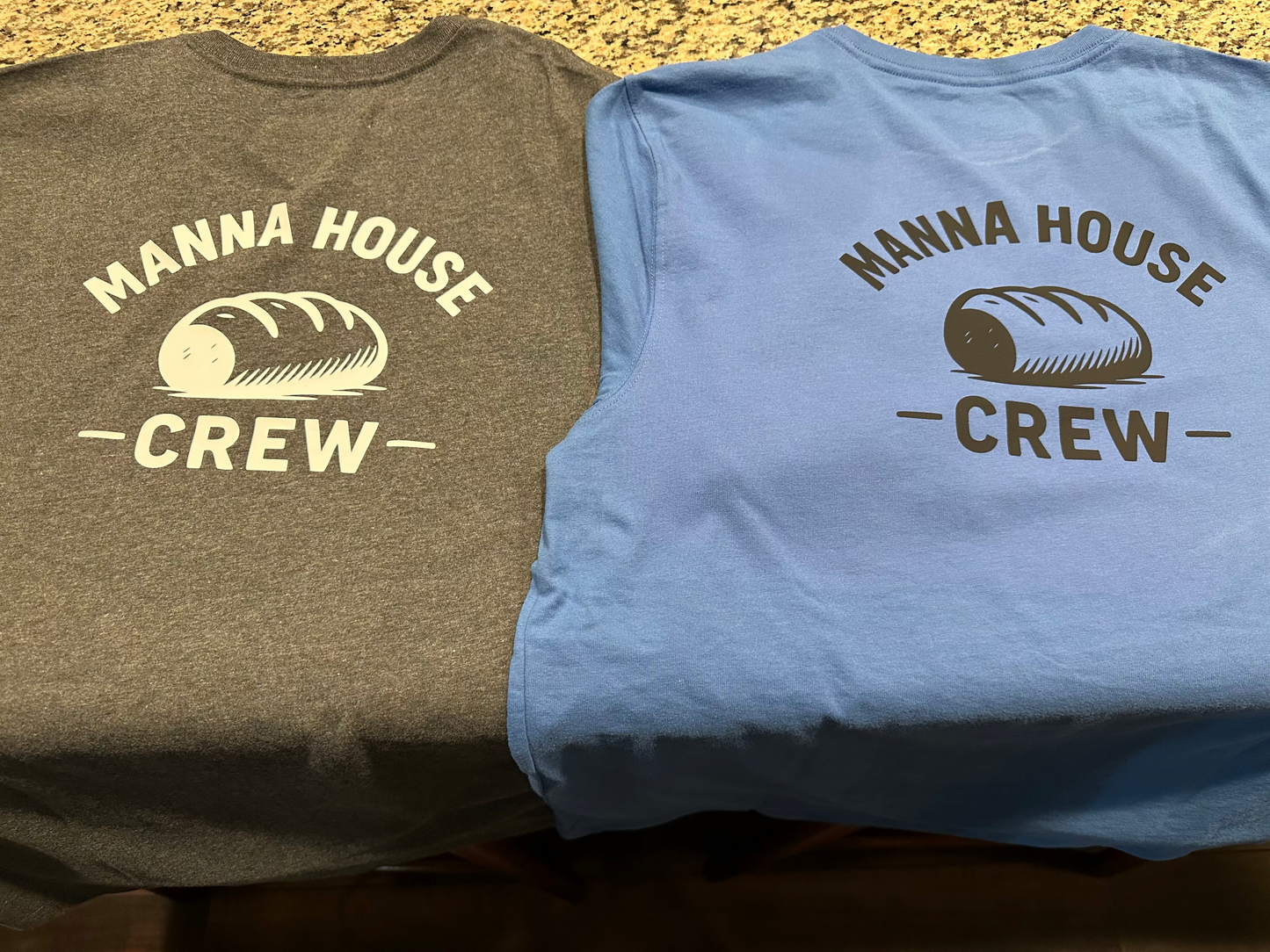 Manna House Tee – Custom Name + Back Logo
