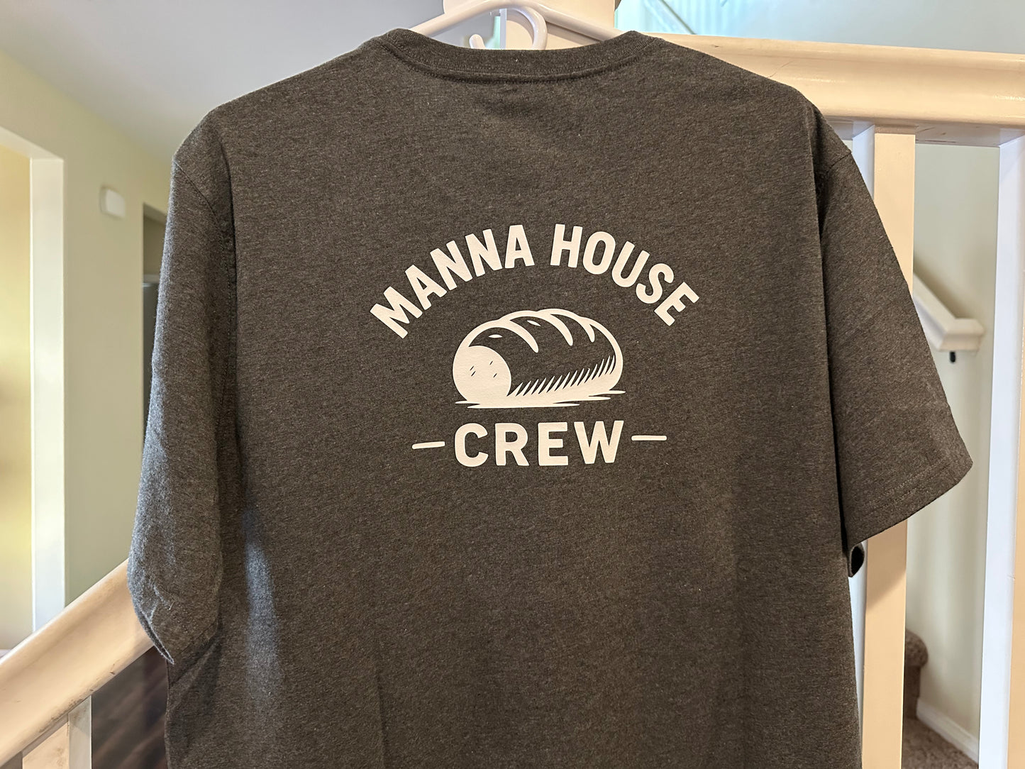 Manna House Tee – Custom Name + Back Logo