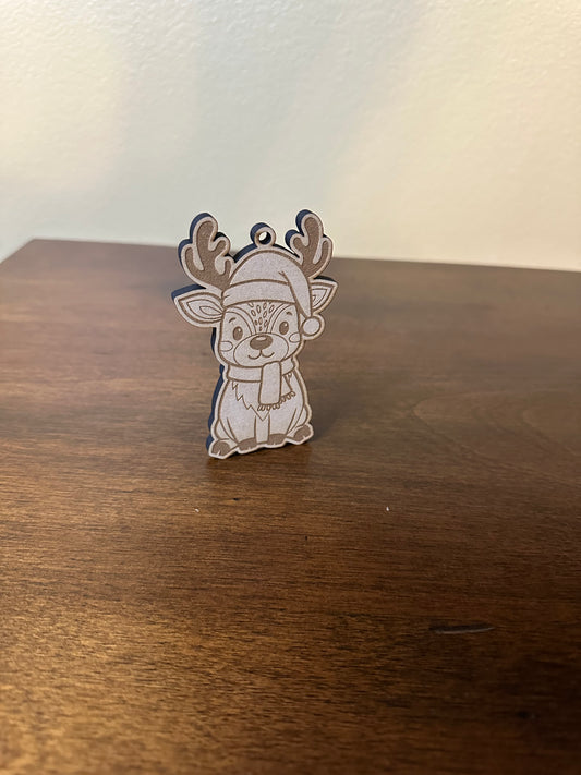 Mini Figurine/ornament – 4" Rustic Holiday Decoration