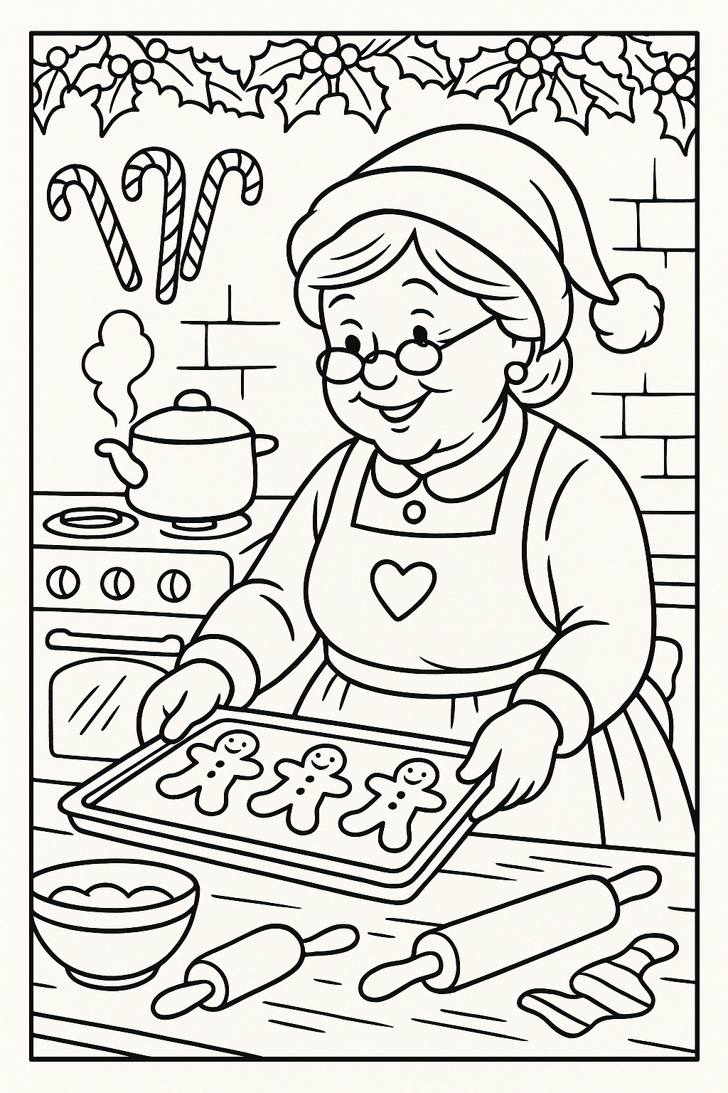 Christmas Coloring Pages for Kids – 23 Printable & Digital Holiday Designs