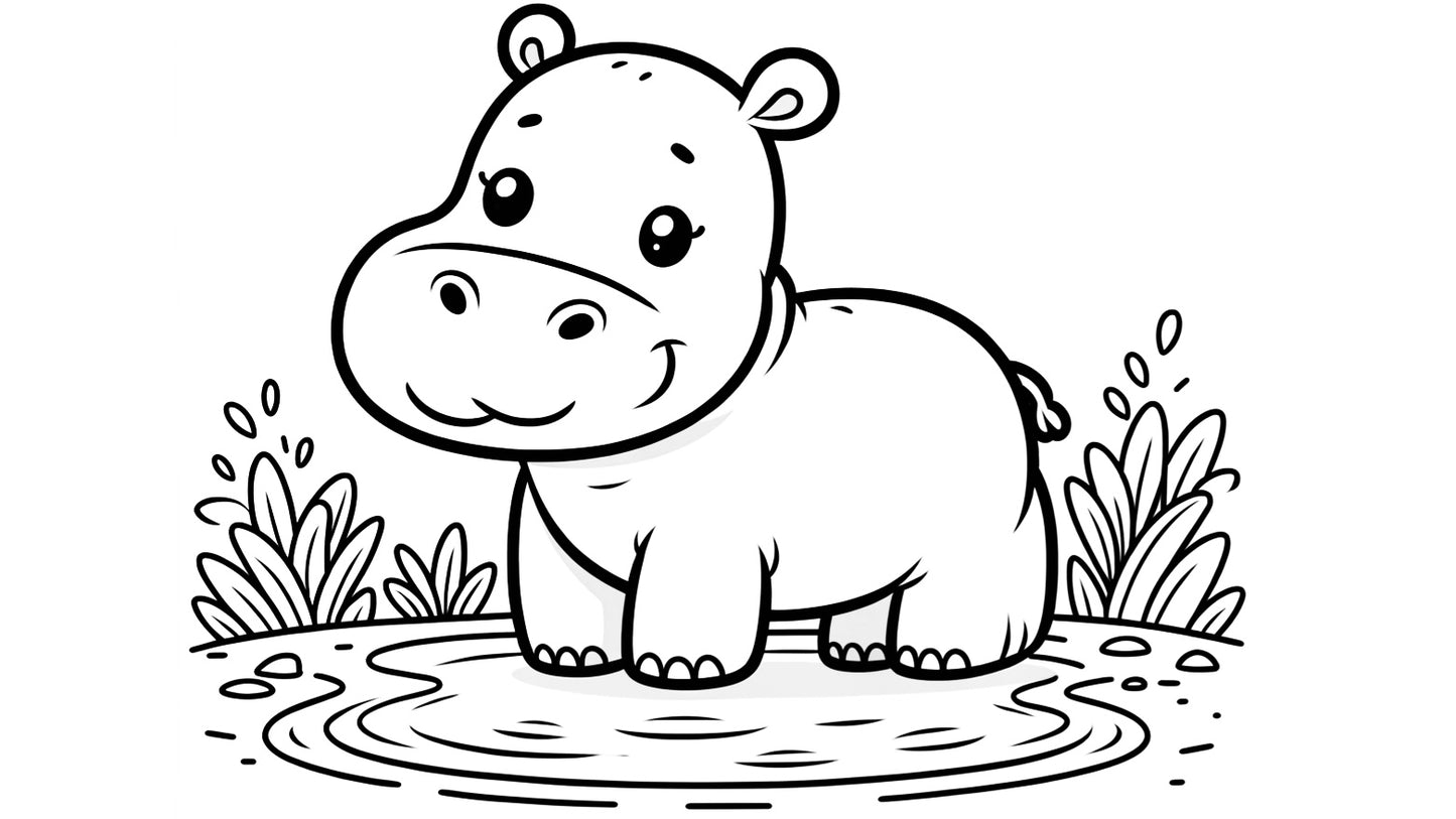 Zoo expedition coloring book 25 pages