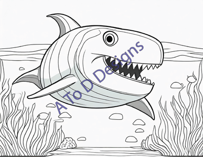 Roaring Adventures: 24-Page Dinosaur Coloring Book for Kids – Fun Digital Print-at-Home Download