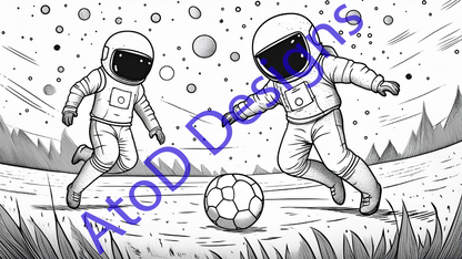 Galactic Adventures: An Outer Space Coloring Odyssey 24 pages